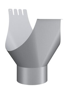 Lindab Dakgoot Uitloop OK - Diam 150 mm - Naar HWA diam 75 mm - Kleur Zilver Metalllic 045