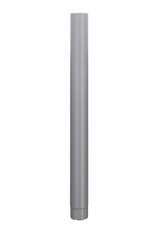 Lindab Stalen HWA Buis SROR - 1 zijde verjongd - Lengte 3 mtr - Diam 75 mm - Kleur Zilver Metallic 045