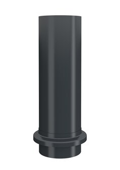 Lindab HWA Buis Afvoer-verbindstuk met kraag BUTK - Diam 75 mm - Kleur Grafiet Grijs  035