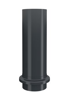 Lindab HWA Buis Afvoer-verbindstuk met kraag BUTK - Diam 100 mm - Kleur Grafiet Grijs  035
