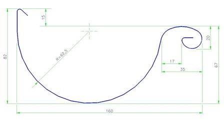 Mastgoot M30 - Zink 14 (0,8 mm) - Lang 300 cm