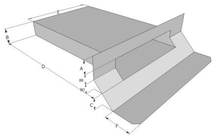 Spuwer Aluminium - Model Haaks/Schuin 2