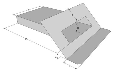 Spuwer Aluminium - Model Schuin 2