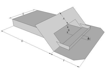 Spuwer Aluminium - Model Schuin 3