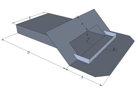 Spuwer Lood - Model Schuin 3