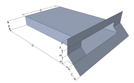 Spuwer Lood met Zinken Uitloop - Model Haaks/Schuin 1