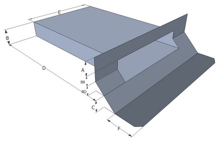 Spuwer Lood met Zinken Uitloop - Model Haaks/Schuin 2