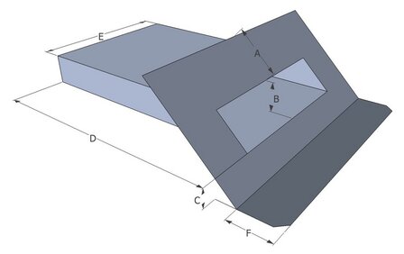 Spuwer Lood met Zinken Uitloop - Model Schuin 2