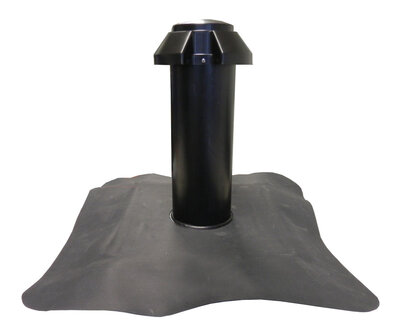 Enkelwandige Ontluchting PE-EPDM  Diam 110 mm + Kap PE