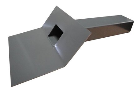 Kiezelbak PVC  45 gr - 60 x 80 mm  - Lang 30 cm