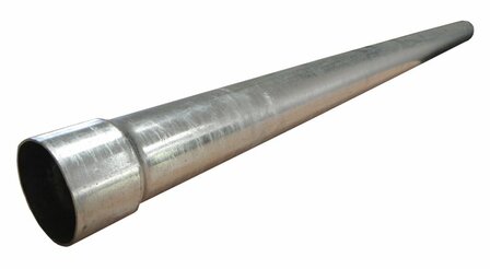 HWA Ondereind Staal Verzinkt - Diam 80 mm - Lang 150 cm - Met Mof