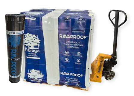 Pallet actie - Ravago Ravaproof dakbedekking 470k24 zwart mineraal