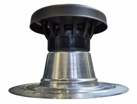 AGS VolVent Plat Dak Ontluchting diam 160 mof - met PP kap