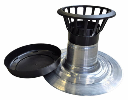 AGS Dubbelwandige Ontluchting diam 110 mm - PP kap los