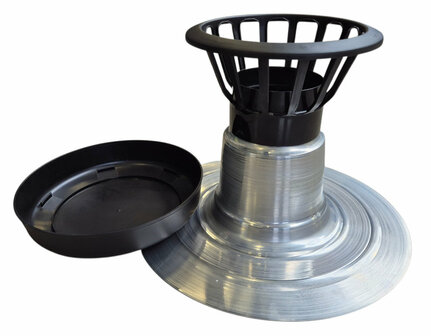 AGS Dubbelwandige Ontluchting diam 90 mm - PP kap los