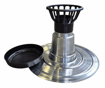 AGS Dubbelwandige Ontluchting diam 75 mm - PP kap los