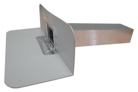 Kiezelbak ALU / PVC  90 gr - 60 x 100 mm - Lang 40 cm