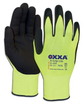 Handschoenen Universeel Geel-Zwart maat 10/XL per pak a 12 paar