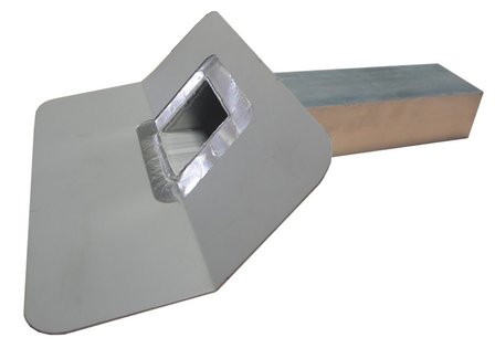 Kiezelbak ALU / PVC  45 gr - 60 x 80 mm - Lang 30 cm