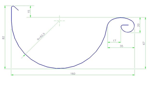 Mastgoot M30 - Zink 14 (0,8 mm) - Lang 300 cm