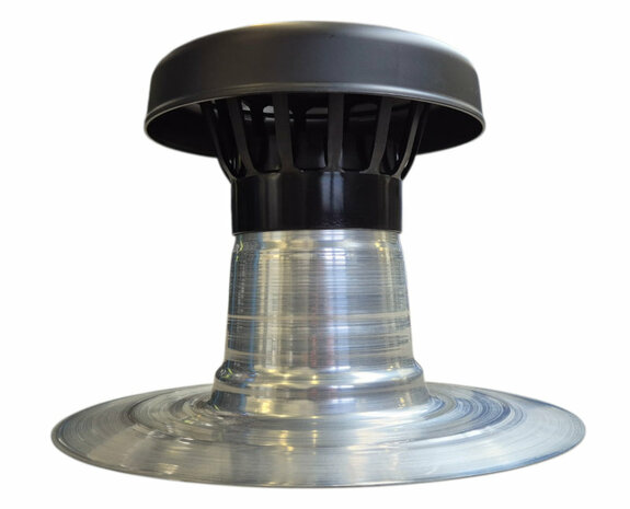 AGS VolVent Plat Dak Ontluchting diam 110 mm - PP kap 