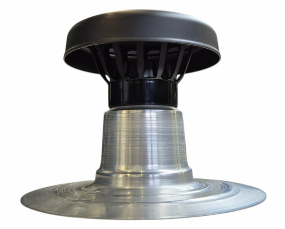 AGS VolVent Plat Dak Ontluchting Dubbelwandige Ontluchting diam 90 mm - PP kap 