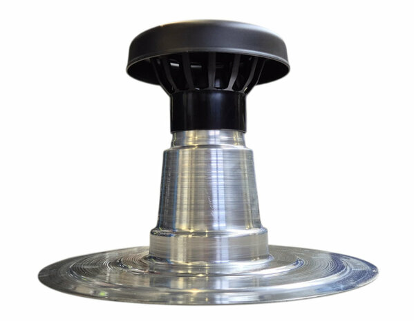 AGS VolVent Plat Dak Ontluchting diam 75 mm - PP kap 