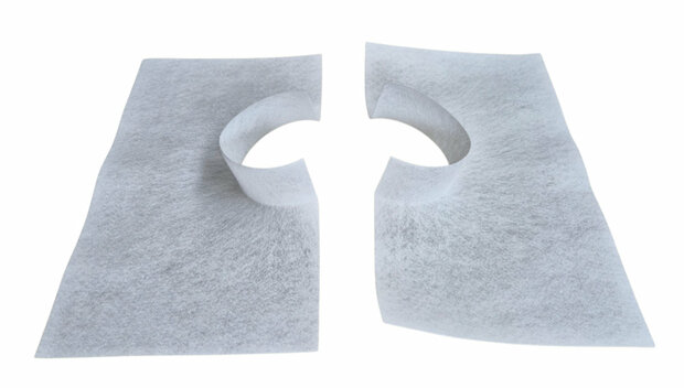 SolidProof Polyester vlies Manchet diam 110 - 2 delen open