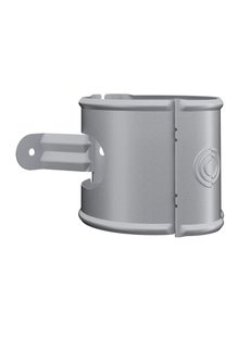 Lindab HWA Buis Beugel SSVU - Universeel - met klem - Diam 87 mm - Kleur Zilver Metallic 045