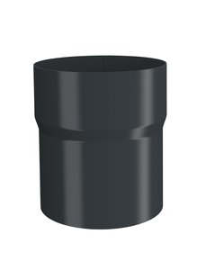 Lindab HWA Buis Verbindingsmof SRORM - Mof/Verjongd Spie - Diam 75 mm - Kleur Grafiet Grijs  035
