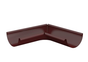 Lindab Dakgoot Binnenhoek RVI - 90gr - Diam 100 mm - Kleur Donker Rood 758