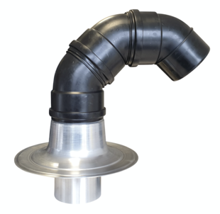 Dubbelwandige Kabeldoorvoer Aluminium - Diam 160 mm- Incl PP bochten