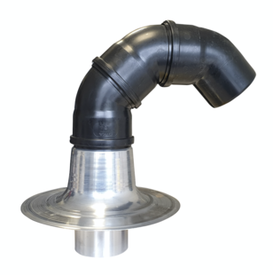 Dubbelwandige Kabeldoorvoer Aluminium  Diam 110 mm- Incl PP bochten