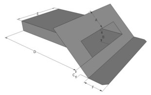 Spuwer PVC - Model Schuin 2
