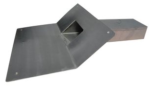 Kiezelbak RVS - 45 gr - 60 x 100 mm - Lang 30 cm