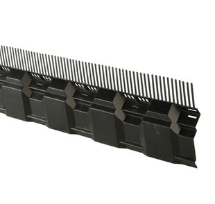 Vogelschroot - Airtec Combiprofiel Ubbink - 125 mm x 1085mm Zwart - Per stuk