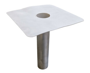 Onderuitloop Aluminium  Diam 80 - Lang 33 cm - Gestraald