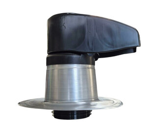 Dubbelwandige Kabeldoorvoer Aluminium  Diam 140 mm - Met PP Kap