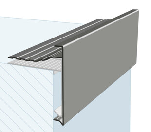 Aluminium Overzet Daktrim - Multi-trim 60 - Blank - Lang 2,5 mtr