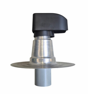 AGS Dubbelwandige Kabeldoorvoer Aluminium  Diam 80 mm - Met PP Kap