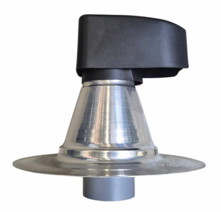 AGS Dubbelwandige Kabeldoorvoer Aluminium  Diam 125 mm - Met PP Kap